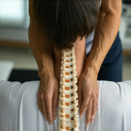 Advanced Chiropractic Adjustment for Athletes Athlete undergoing precise spinal adjustment in a sports rehabilitation clinic, showcasing expert care and advanced techniques.