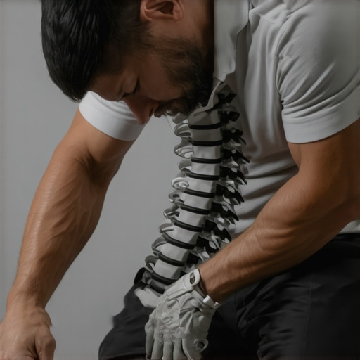 Advanced Spinal Adjustment for Athletes Using Motion Capture Technology Chiropractor performing biomechanically precise spinal adjustment with digital motion analysis tools