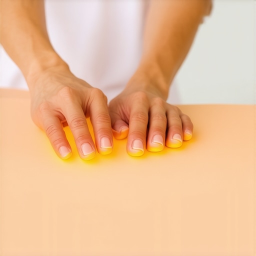 Modern Chiropractic Assessment Tools Chiropractor applying digital palpation device to a patient's spine