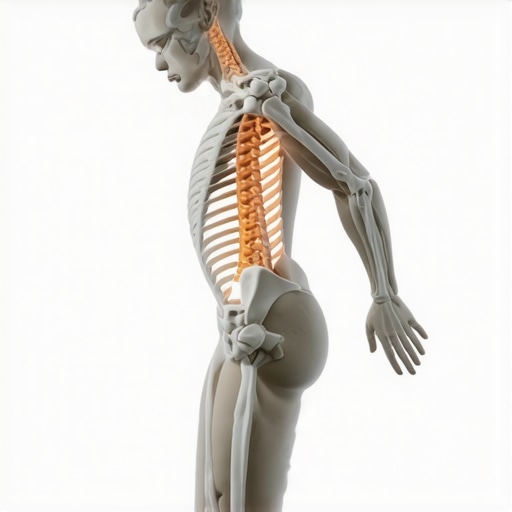 Diagram illustrating the interconnected muscular, neural, and biomechanical factors contributing to back pain.