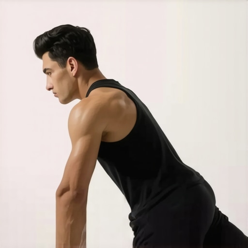 Person demonstrating proper hip hinge position for mobility drill