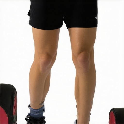 Individual doing knee stabilization exercises for ACL rehab
