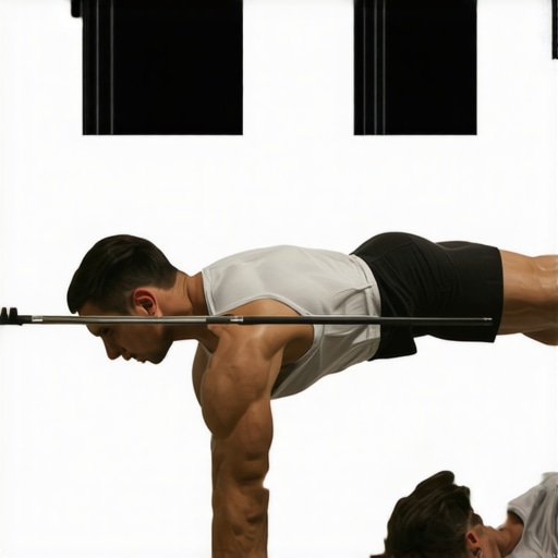 Diagram showing correct neck and upper back position during bench press emphasizing alignment and mobility