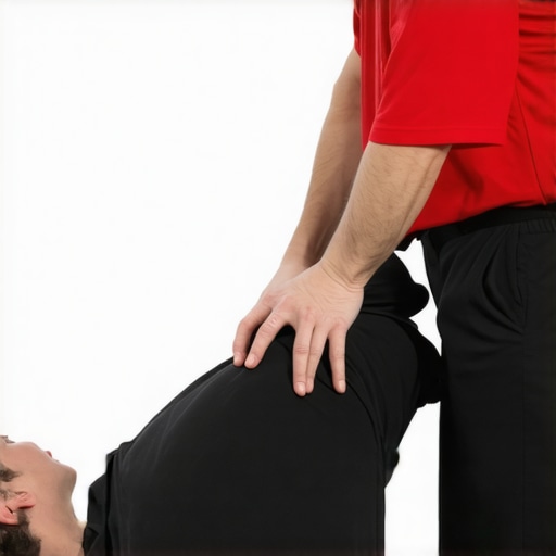 Chiropractor adjusting a patient's lower back to improve alignment