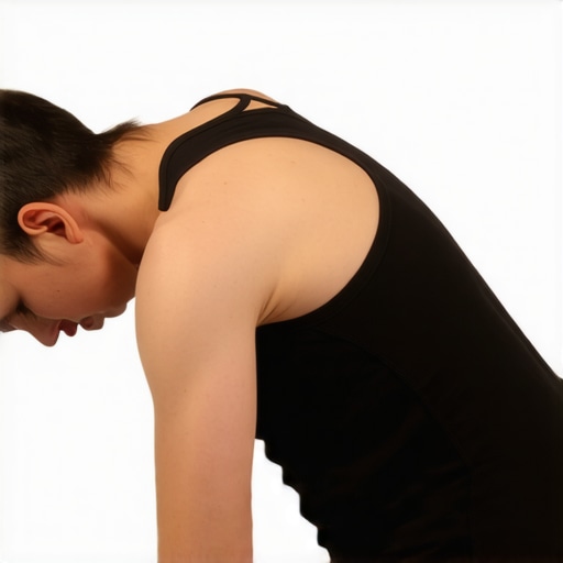 Individual doing nerve glide exercises to alleviate back tension