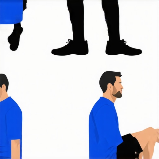 Diagram showing various ankle mobility and strengthening exercises suitable for improving squat depth.