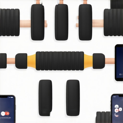 Back Rehabilitation Tools for Long-Term Care Various physical therapy tools including foam rollers, lumbar traction devices, and smartphone apps used in back health maintenance.