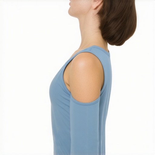 Neck Stretching Guide Illustration of step-by-step neck stretch exercises
