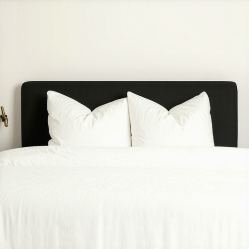 A well-made bed with supportive mattress and pillows promoting good sleep posture