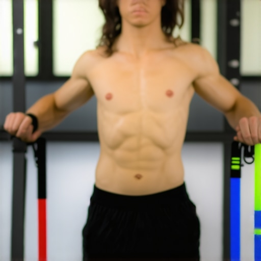 Scapular mobilization exercise for shoulder health Person using resistance band for scapular mobility drill
