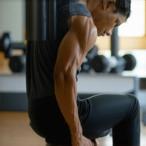 Self-myofascial release with foam roller for back health Person performing self-myofascial release for back pain prevention with foam roller