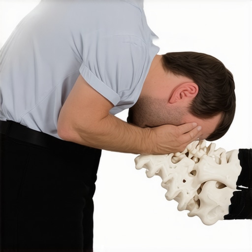 Spinal adjustment showing cervical and lumbar realignment Chiropractor performing spinal adjustment on patient