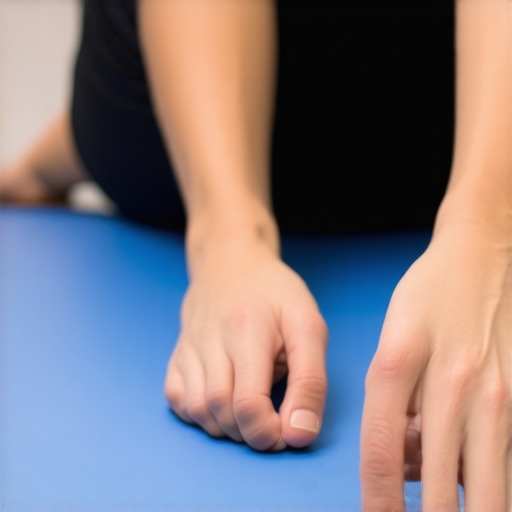 Person stretching and strengthening toes to enhance squat depth.