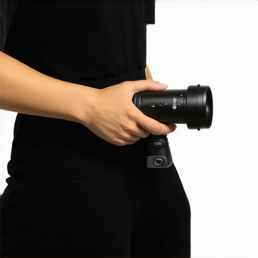 Person relieving back tension with a massage gun during a therapy session