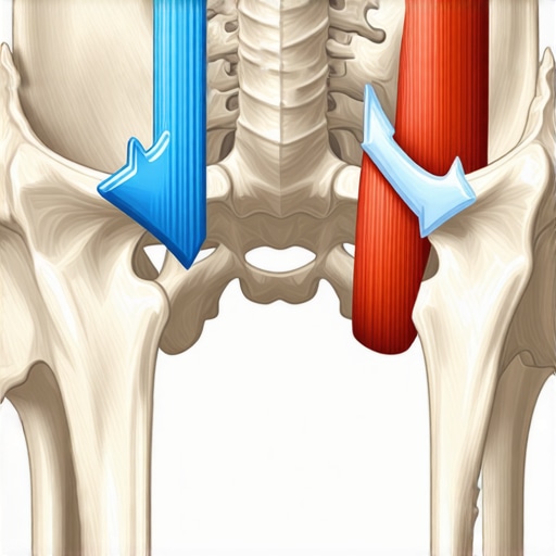 Anatomical Diagram of SI Joint Force Closure Medical illustration of the sacroiliac joint and pelvic stability mechanics.