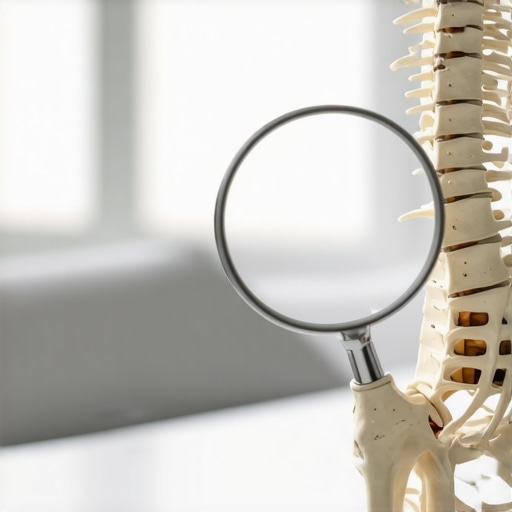 A human spine model illustrating the complex relationship between vertebrae and nerves for chiropractic education.