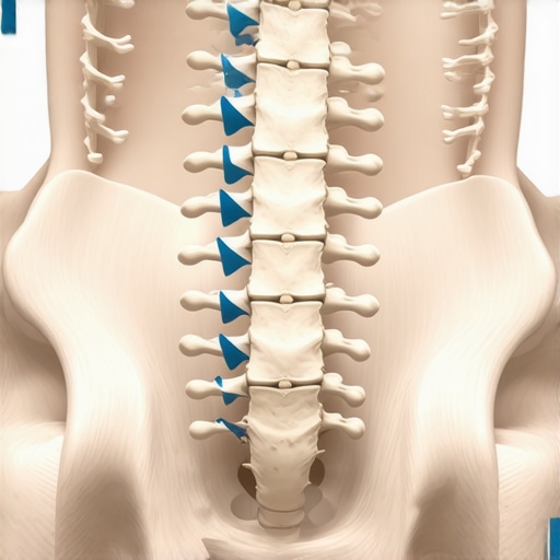 Anatomy of Psoas and Lumbar Spine Connection Illustration showing psoas muscle attachment to the lumbar spine and its effect on spinal alignment.