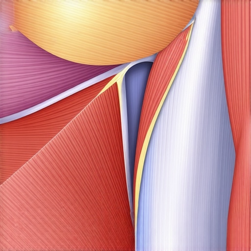 Breaking Down Myofascial Adhesions Detailed view of muscle tissue with adhesions being released