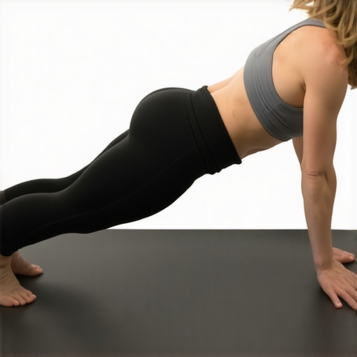 Diagram of correct vs incorrect glute bridge form showing pelvic tilt and flat back
