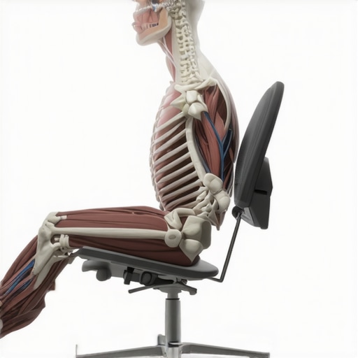Anatomical diagram explaining why neck muscles feel tight when they are actually weak and overstretched.