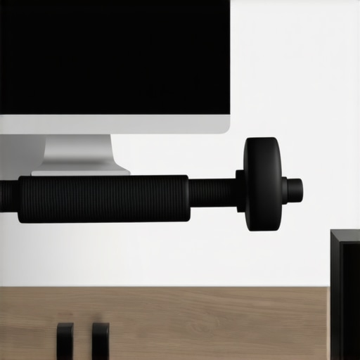 A collection of chiropractic maintenance tools including resistance bands and foam rollers in a modern office.