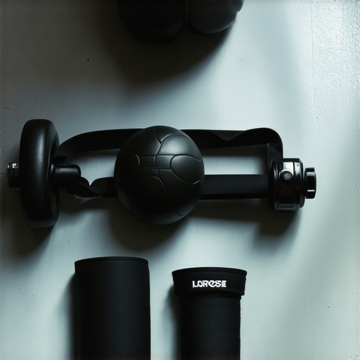 Lacrosse ball and resistance bands for back and hip maintenance