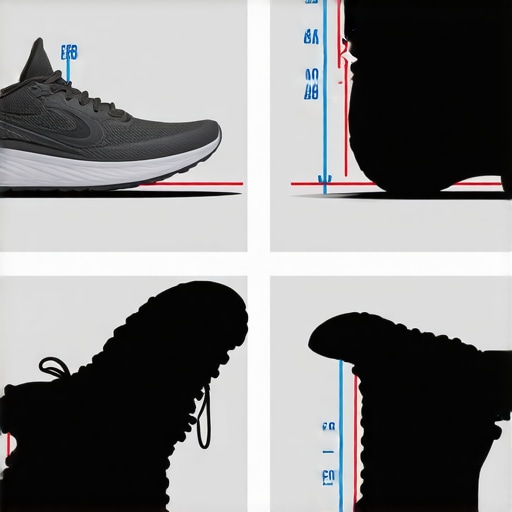 Diagram showing how different shoe drops affect foot angle and shin stress.
