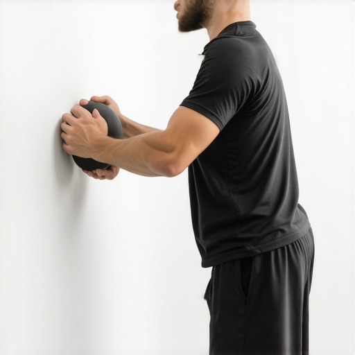 Releasing thoracic tension with a lacrosse ball