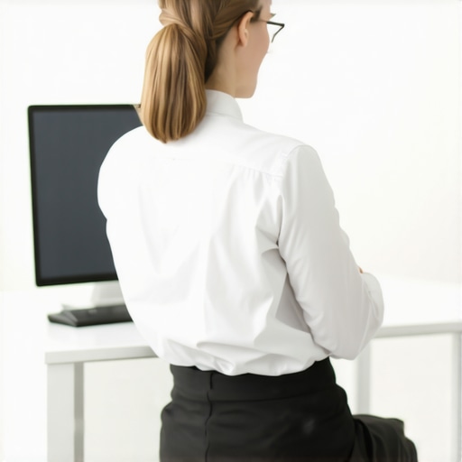 Ergonomic scapular reset technique for office workers