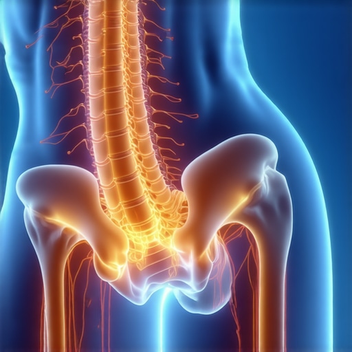 Illustration of the neural connection between the lumbar spine and lower extremities.