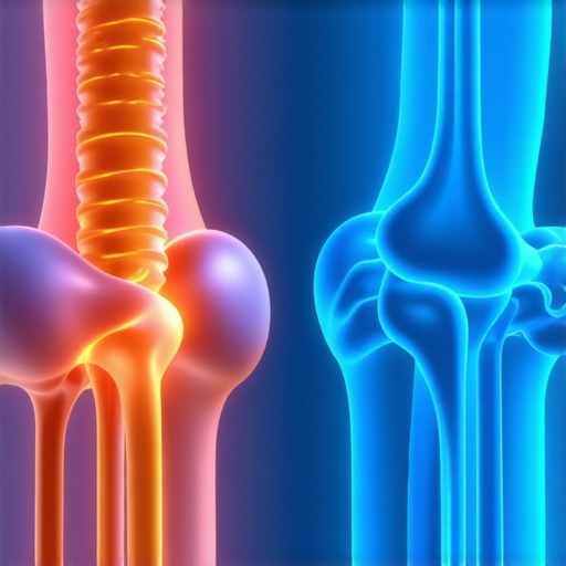Anatomical diagram showing the difference between a tight muscle and an inflamed nerve in the lower back.