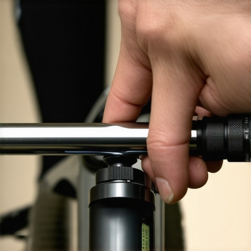 A cyclist using a torque wrench and digital level to maintain a precise bike fit and prevent hand numbness.