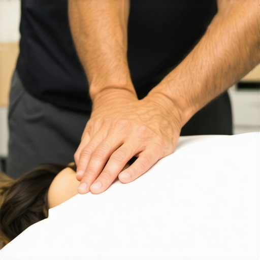 Professional Spinal Adjustment Nuances A professional chiropractor performing a precise spinal adjustment to relieve lower back pain.