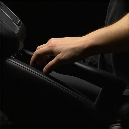 Close-up of a car driver adjusting seat to 100 degrees for back health