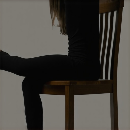 Seated Nerve Glide Technique Person demonstrating a seated nerve glide for foot and leg pain relief.