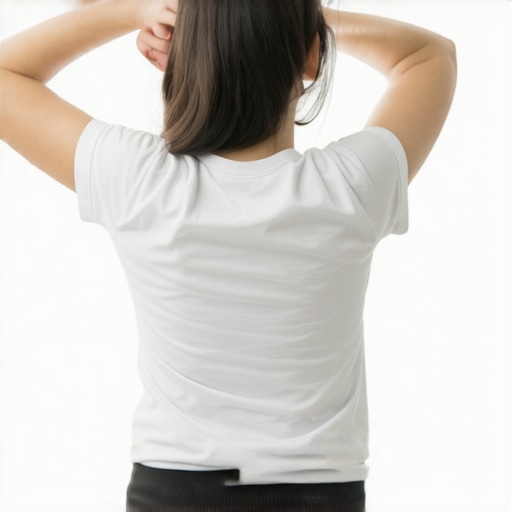 Athlete performing a 30-second shoulder range of motion diagnostic test against a flat wall.