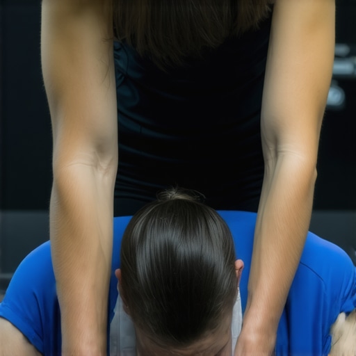 Chiropractor adjusting an athlete's lower back to improve hamstring function