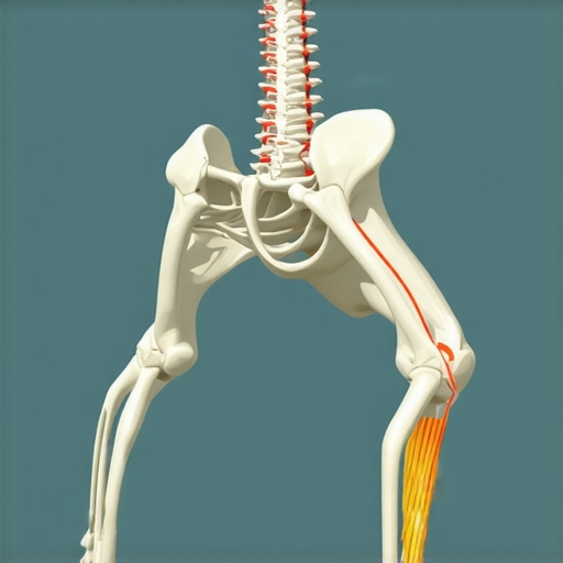 The Hidden Relationship Between Hamstrings and Pelvic Tilt Anatomical view of the pelvis and hamstrings showing how pelvic position causes perceived muscle tightness.