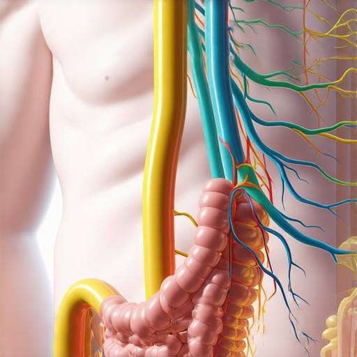 The Neurological Link Between Spine and Digestion Anatomy diagram showing nerves from the thoracic spine connecting to the digestive system
