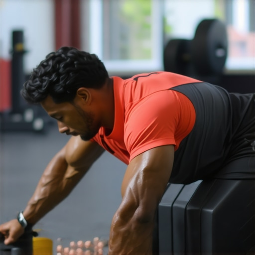 Thoracic Extension Drill for Shoulder Health Athlete performing thoracic extension stretch to improve overhead press mobility