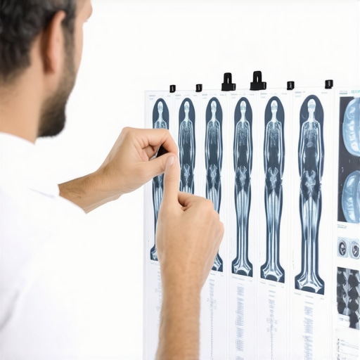 Chiropractor explaining why a clean MRI might not mean the end of back pain.