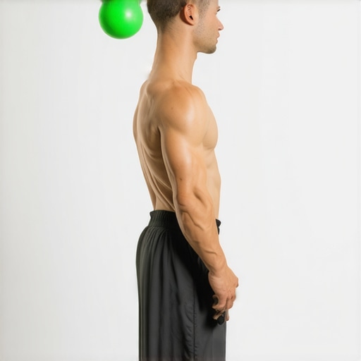 Using a lacrosse ball for mid-back muscle release Athlete using lacrosse ball on wall for shoulder and back pain relief